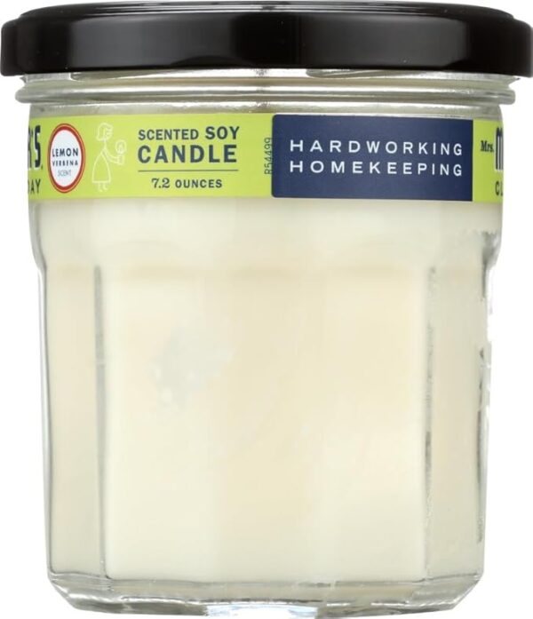 Mrs.Meyer's Clean Day Candle Lemon Verbena 4.9 oz - Image 4