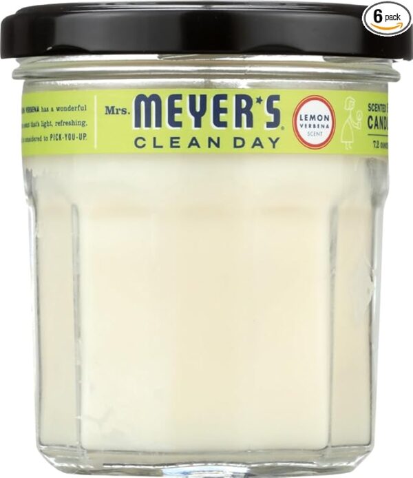Mrs.Meyer's Clean Day Candle Lemon Verbena 4.9 oz - Image 3