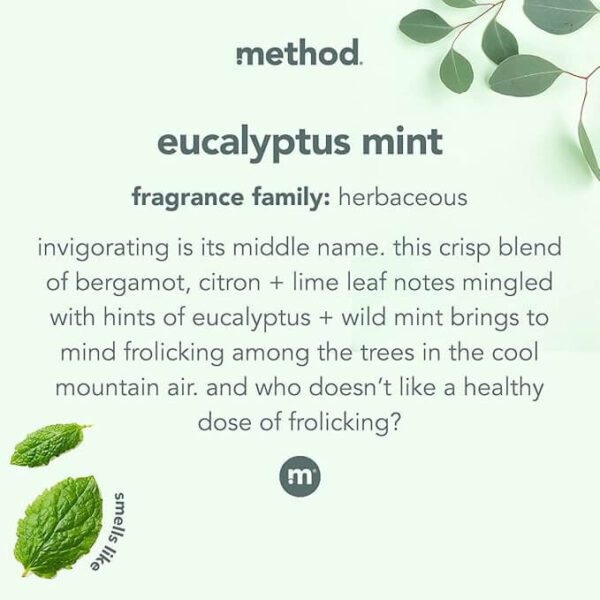 Method Daily Shower Spray Cleaner Eucalyptus Mint 28 oz - Image 4