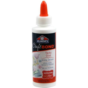 Elmer's Craft Bond Tacky Glue Clear 4 oz
