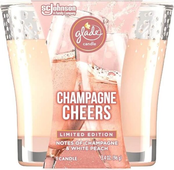 Glade Champagne Cheers Candle 3.4 Oz
