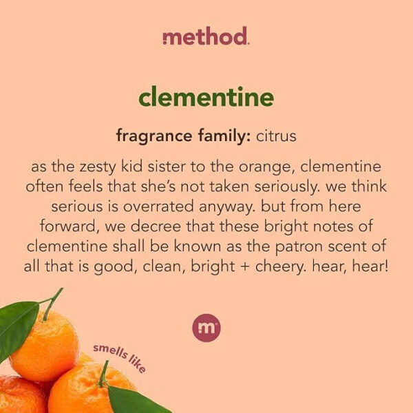 Method Dish Soap Pump Clementine 18 oz - Image 4