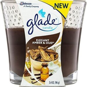 Glade Elegant Amber & Oud Candle 3.4oz