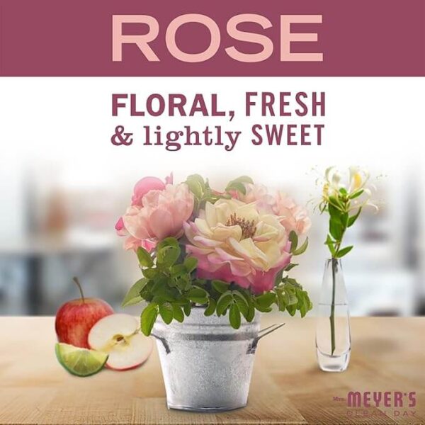 Mrs.Meyer's Soy Tin Candle Rose 2.9 oz - Image 2