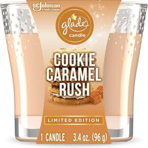 Glade Candle Cookie Caramel Rush 3.4 Oz