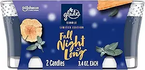 Glade Fall Night Long Candle 3.4 oz
