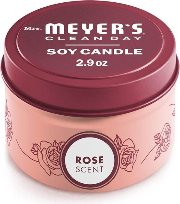 Mrs.Meyer's Soy Tin Candle Rose 2.9 oz