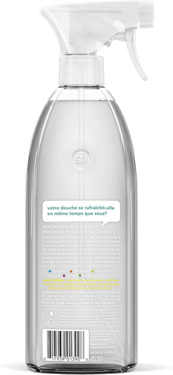 Method Daily Shower Spray Cleaner Eucalyptus Mint 28 oz - Image 3
