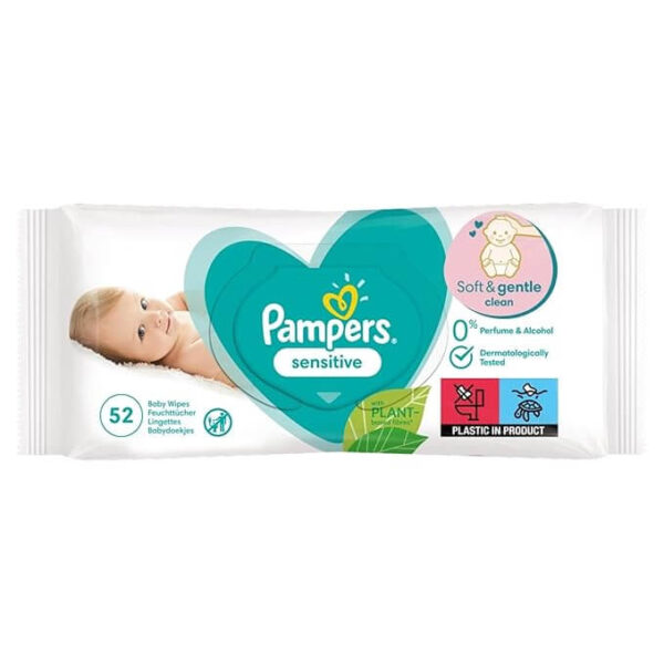 Pamper's Baby Wipes Sensitive 52ct