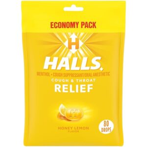 Halls Honey Lemon 80 Drops