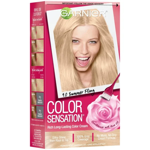Garnier Color Sensation Hair Color Cream 9.0 Summer Fling - Image 8