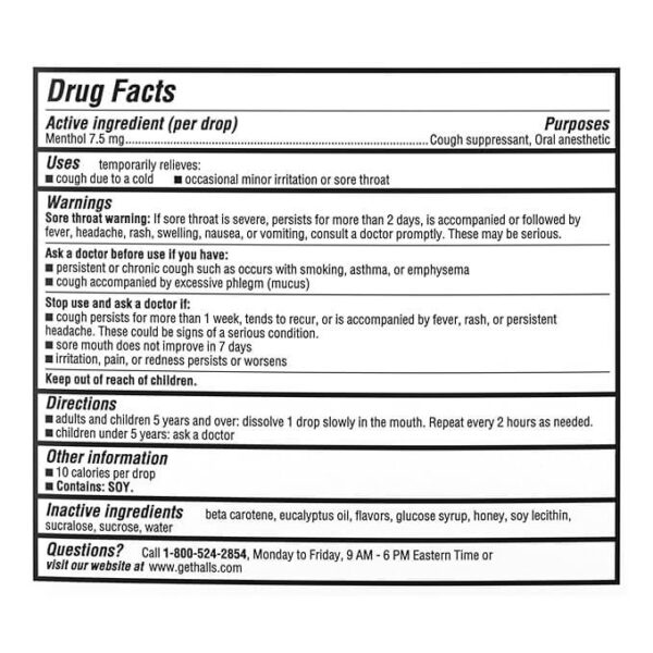 Halls Honey Lemon 80 Drops - Image 5