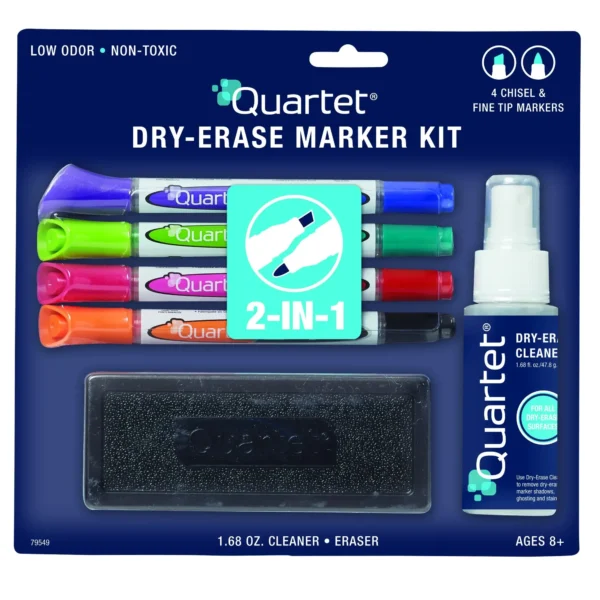 Quartet 2-in-1 Dry-Erase Marker Starter Kit